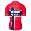 Fietskleding (Fietsshirt + Korte Koersbroek) 2022 Team Jumbo-Visma Noorse Kampioenschap